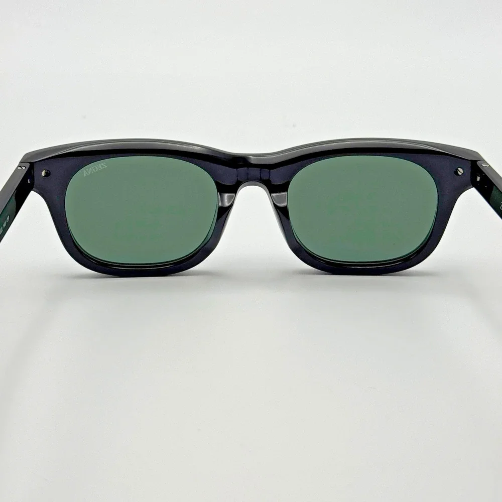 Ermenegildo Zegna Sunglasses EZ0281-F 01R Black Frame Green Polarized Asian Fit